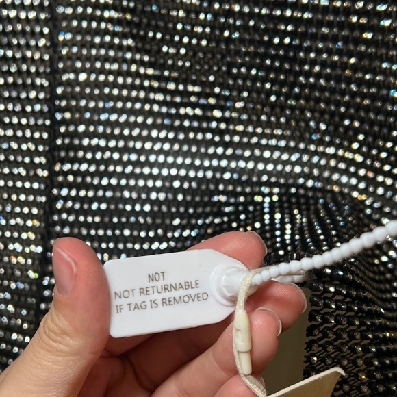 BNWT Mewmews Diamond Mesh Mini Festival Party Skirt - Picture 6 of 6